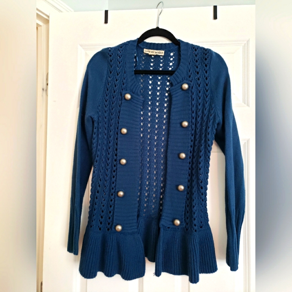 Woman's sweater, Navy Blue, size Large